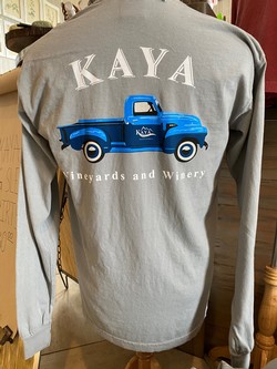 Kaya Blue Truck Long Sleeve T Shirts